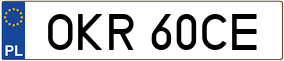 Trailer License Plate
